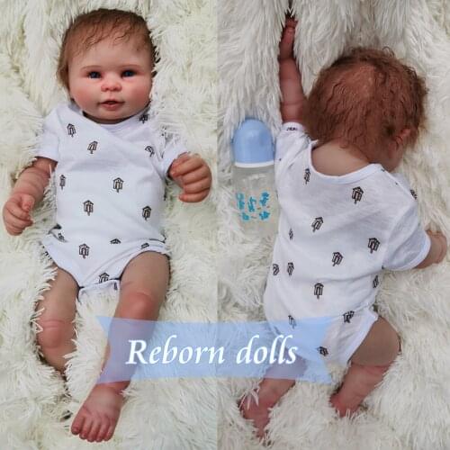 50cm Reborn Baby Dolls Full Body Silicone Newborn Realistic Bebe Doll Reborn Baby Girl Doll Skin Bath Toy Dolls Kids Xmas Gfits