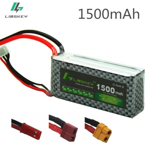 Limskey POWER 3S 11.1V 1500MAH T/XT60 Remote control model aircraft battery manufacturers Lithium Polymer 3S Li-po 11.1V battery