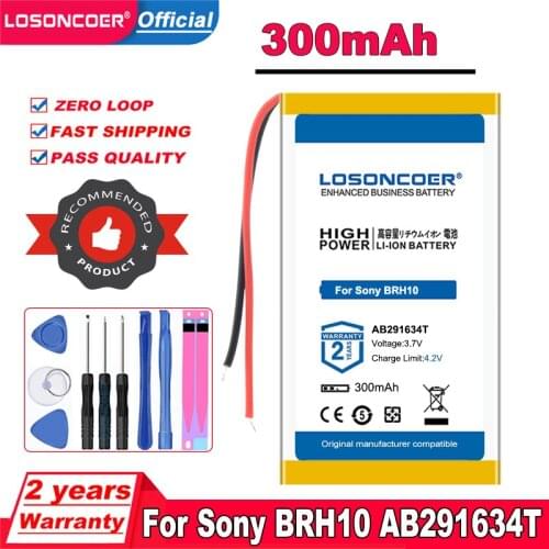 LOSONCOER Top Brand 100% New 300mAh AB291634T Battery For Sony BRH10 Batteries