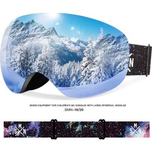 SMN Ski Goggles Double Anti-fog Myopia Adult Men And Women Large Spherical Snowboard Ski Goggles With Box