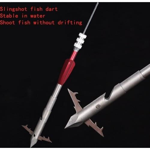 1pcs Powerful Fishing Slingshot Arrows Professional Deepwater Fish Darts Hunting Slingshot Head Adult Shooting Crossbow Arrow