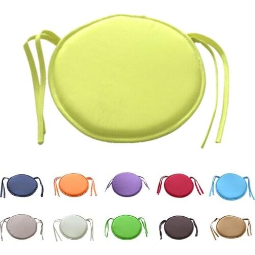 30*30cm Solid Color Thickened Round Chair Cushion Student Bench Rattan Chair Buttocks Home Office Decorations Polyester Cushions