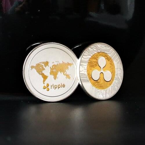 Ripple Commemorative Coins Embossed Color Printing Crafts Metal Medals Collection Gifts Home Decorations