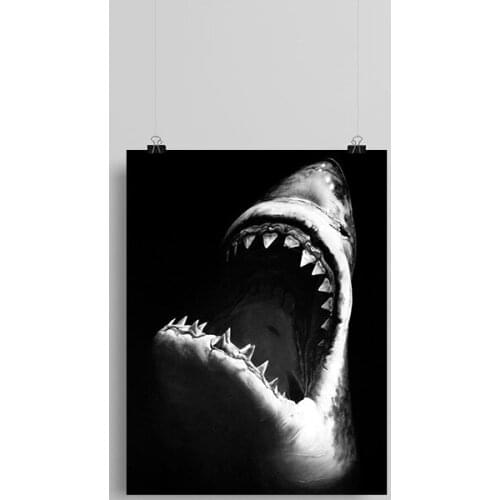 Great white SHARK Canvas poster Painting wall Art decor Living room Bedroom Study Home Decoration Prints