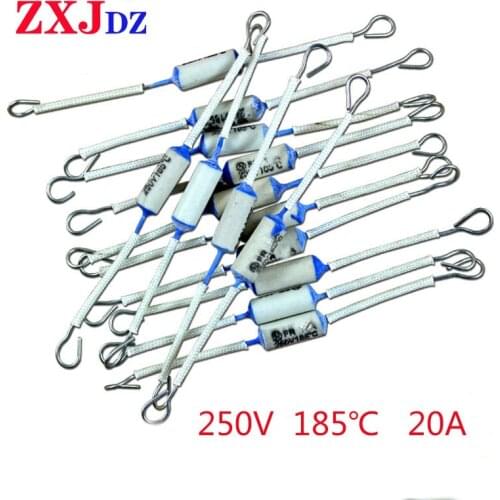 5pcs 185 ℃ 20A 250V rice cooker temperature insurance rice cooker fuse