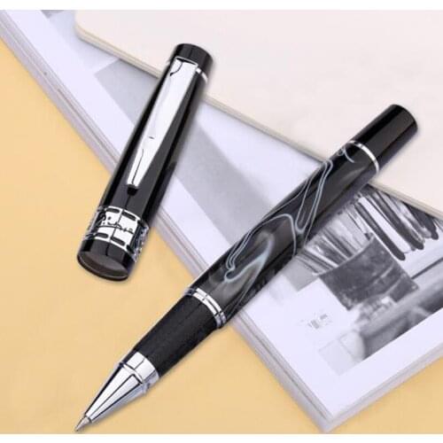 Picasso 915 Classic Pimio Marble Celluloid Roller Ball Pen Eurasian Feelings Black Gray Writing Gift Pen For Office & Home