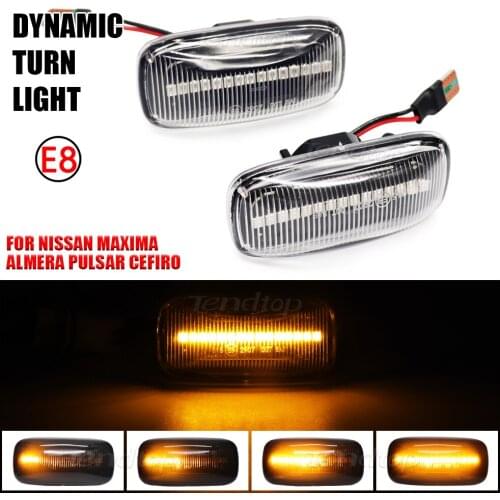 Dynamic Blinker LED Flasher Light Turn Signal Lamp Car Facelift Amber For Nissan Maxima Almera Pulsar N15 Cefiro A32 1995-2000