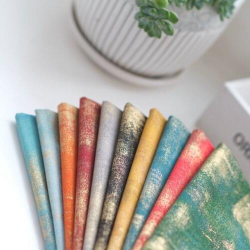 2021 New Arrival Bronzing Blooming Fabric Handmade r Patchwork Doll Clothes Hanfu Chinese Style Ancient Costume Fabric 45*55cm