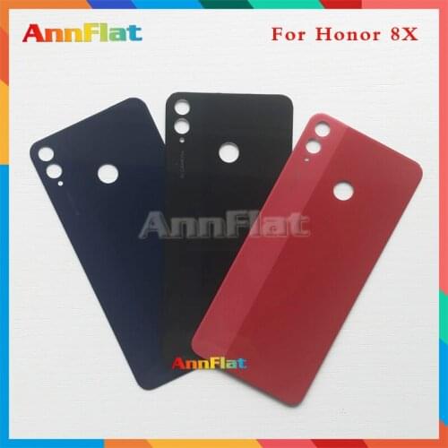 High Quality For Huawei Honor 8X Back Housing Battery Cover Door Rear Cover Glass with Adhesive Replacement