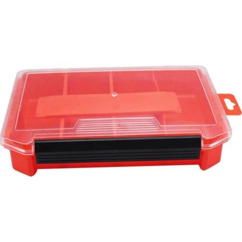 1pc Bait Box Multicolor Double Sided Plastic Single Layer Fishing Tackle Box Bag for Angling Fishing Bait Storage Box