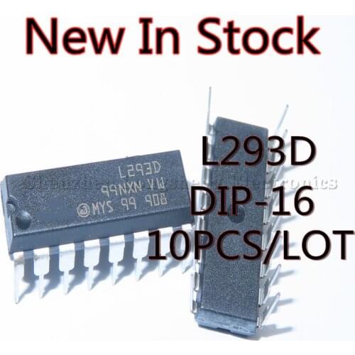 10PCS/LOT L293 L293D DIP-16 Stepping driver chip bidirectional / driver
