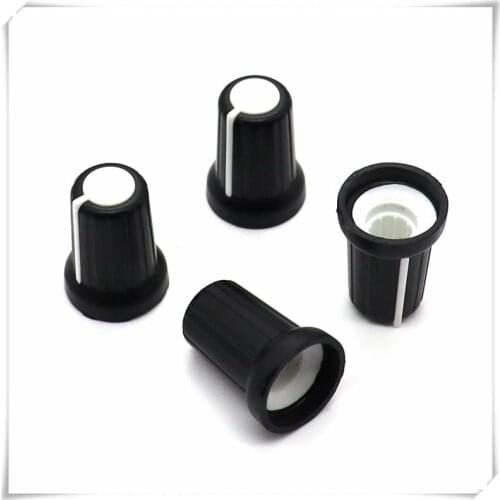 10 Pieces Plastic Flower Shaft Knob Diameter 15mm Height 20.5mm Potentiometer Encoder Knob Gear Shaped Inner Hole 6mm