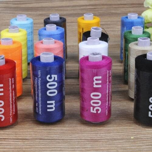 15/12pcs 500M Strong And Durable Sewing Threads For Sewing Polyester Thread Clothes Sewing Supplies Accessories White Black