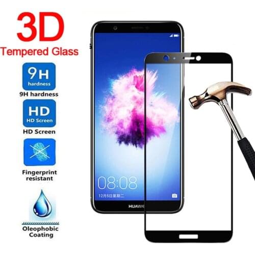 3D Tempered Glass For Huawei P Smart 9H Screen Protective Protection Film For Huawei P Smart PSmart Protector Film Cover Glass