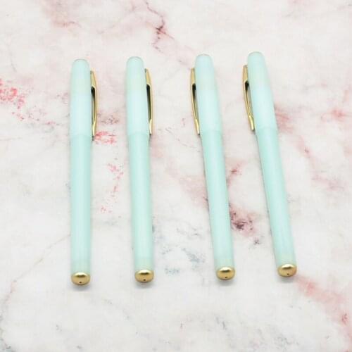 Small fresh jelly color gel pen 0.5mm fashion card color school office pen 5pcs