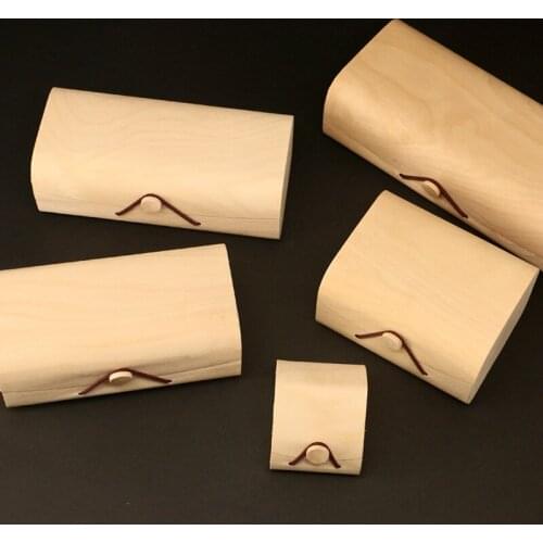 6 Pcs/lot Wood Color Creative Wooden Tea Packaging Box Universal Black Tea Green Tea Packaging Box Jewelry Wood Box Buckle