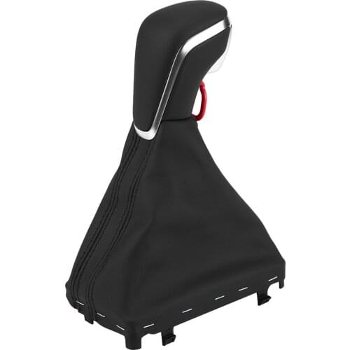 Car Automatic Leather Gear Shift Knob Boot Gaiter Cover 4GD 713 139B IBR for Audi A6 C7 2015 2016 2017 2018 A7 4G8 Car Styling