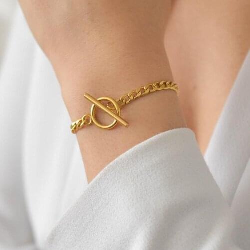 Claccis Stainless Steel Simple Heart Pendant Bracelet &Bangle for Women Luxry Charm Simple Bracelet Elegant Jewelry Gifts