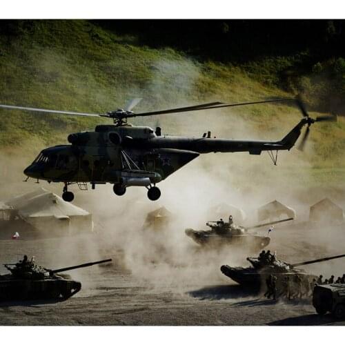 War & Helicopter DIY Diamond Painting Wall Sticker Diamond Embroidery Square Crystal Mosaic Pictures Needlework Sticker HL743