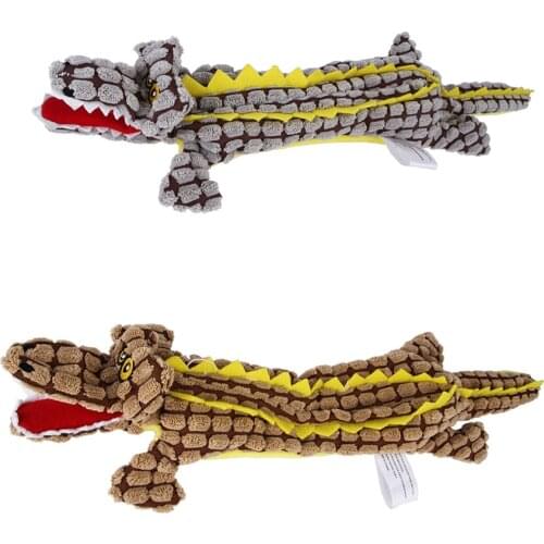 Squeaky Funny Dogs Animal Shape Toys Gift Set Large Non Stuffed Crocodile Dog Teething Toy for Dogs Chew Squeaker Dog Toys