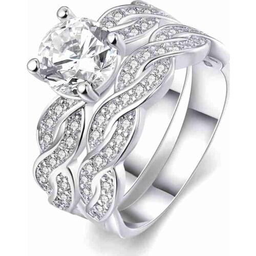 Hot sell New Sale Austrian Crystal wedding rings Twisted inlaid crystal anel jewelry accessories
