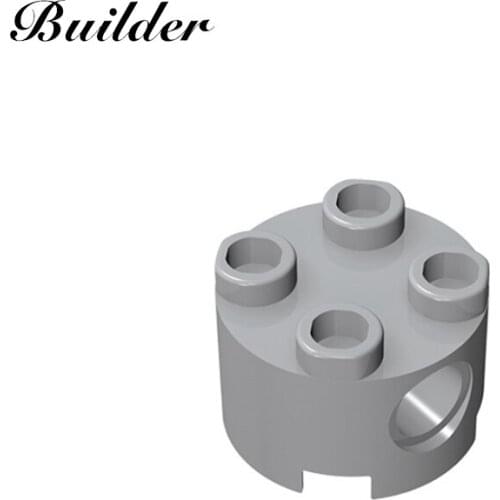 Building Blocks 17485 Brick Round 2x2 with Pin Holes DIY Parts 10PCS Compatible All Brands Assembles Education Toys for Children