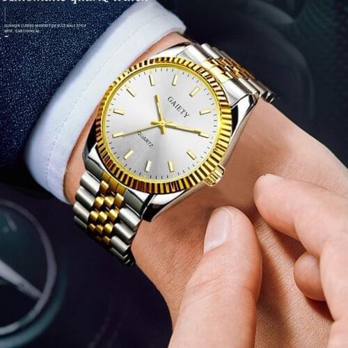 Gaiety Fashion Men Watch Business Sport Mens Watches Top Brand Luxury Steel Quartz Gold Clock Men Relogio Masculino Dropshipping