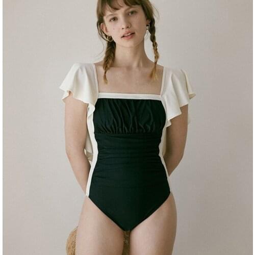 Fashionable 2021 Swim Suit Swimsuit One Piece Sexy Bikini High Waist Cute Swimwear Women Plus Size Beachwear Onepiece Patchwork