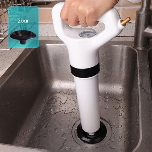 Inflatable Clogged Remover Toilet Plungers Pipe One Shot Floor Blaster Dredge Toilet Plunger Air Drain Blaster Sink Pipe