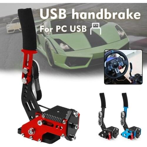 PC Racing Games Handbrake Simulate Linear Gradual 14Bit Non-contact Sensor USB Handbrake for Logitech G27 G25 G29 T500 T300