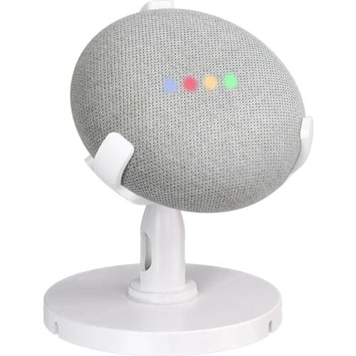 Table Holder for Google Home Mini Voice Assistants, 360 degree Rotated Desktop Stand Mount - Improves Sound Visibility and Appea