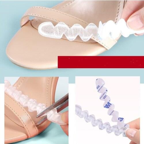 2Pcs Non-slip Insoles Sticker for High Heels Flip Flop Sandals Silicone Women Elegant Self-adhesive Foot Patch Gel Forefoot Pad