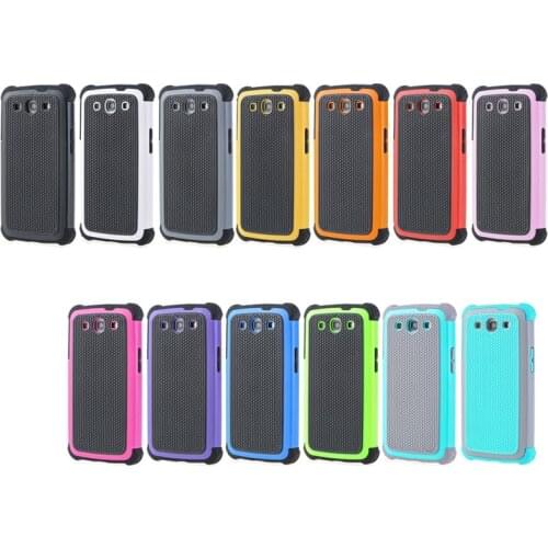 S3 Neo i9301 Ball Grain Plastic Case Shockproof Cover For Samsung Galaxy S3 Duos i9300i Hybrid Back Cover
