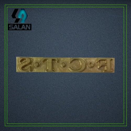 Custom Design Embossing Leather hot stamping foil Copper Mold Stamps for leather Set of Steel Impact Stamps