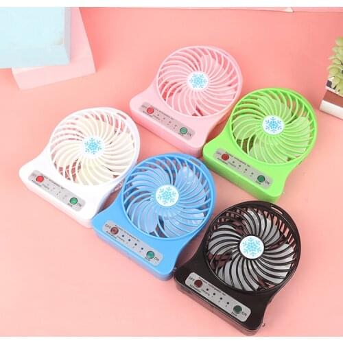 Fan Cooling Portable Rechargeable LED Light Fan Air Cooler Mini Desk USB 18650 Fan Home Air Conditioner wiatrak elektryczny