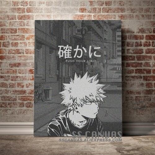 Katsuki Bakugo Kacchan BNHA Canvas Painting Decor Wall Art Pictures Bedroom Study Home Living Room Decoration Prints Poster