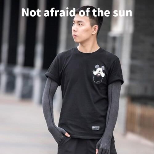 ROCKBROS Ice Silk Sleeve Gloves Outdoor Driving Sunscreen Arm Cover Summer Breathable Elasticity Riding Arm Guard Sleeve