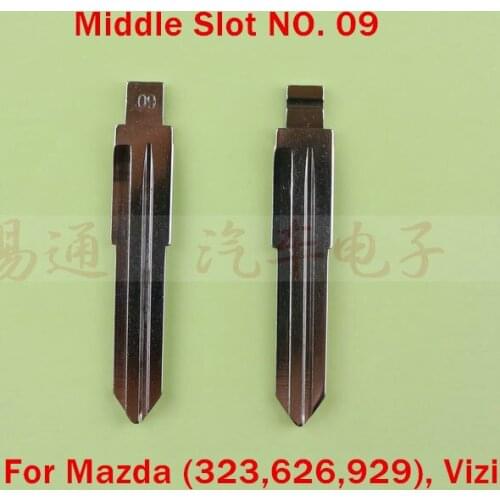 Middle Slot NO. 09 Car Modified Remote Key Blade For Mazda (323,626,929), Vizi