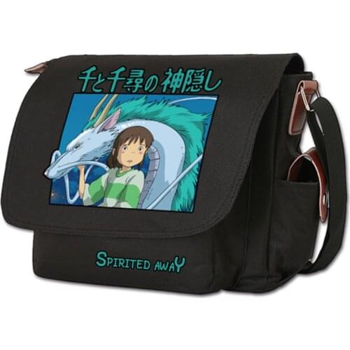 Spirited Away anime cartoon young student shoulder bag messenger bag girls schoolbag message bag Satchels