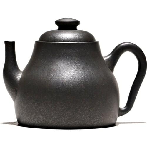 Yixing recommended the teapot tea set # ore monohydrate old piece of clay kiln static chung by hand