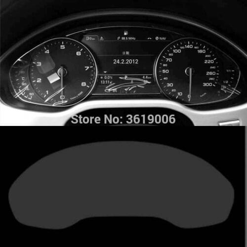 TOMMIA For Audi A8 11-17 Screen Protector HD 4H Dashboard Protection Film Anti-scratches Car Sticker