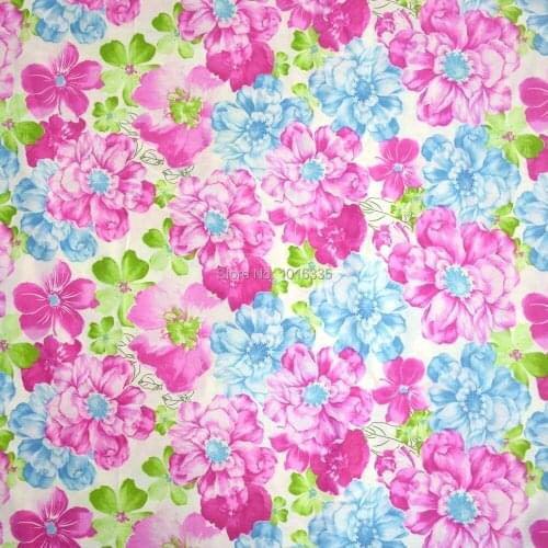 Hot sale 1.6meter Width Big Floral printed 100% cotton fabric patchwork fabric For Handmade Sewing patchwork fabric