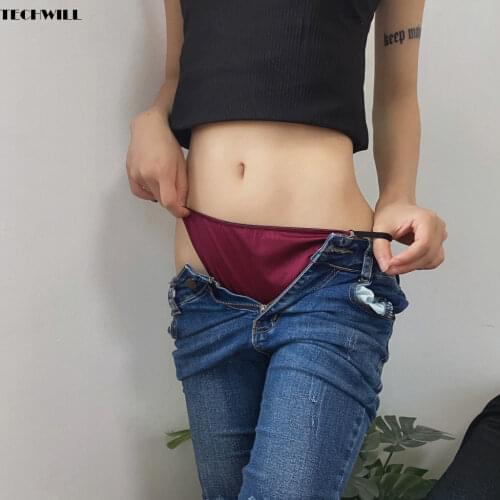 Women Sexy G Thong T Pants Thong Women Sexy Panties G-String Silk Low Waist Underpants Lace One Piece Briefs Thin Underwear