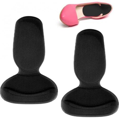 1 Pairs High-Heeled Shoes Pad Super Soft thick Insoles Comfortable Silicone Heel Cushion Protector Feet Care Tools Black