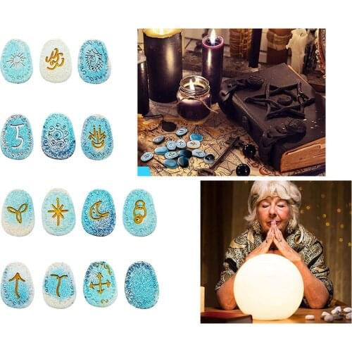 1PCS Rune Divination Crystal Epoxy Mold DIY Crafts Epoxy Casting Silicone Mold Handmade Crafts