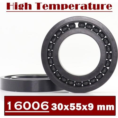 16006 High Temperature Bearing 30*55*9 mm ( 2 Pcs ) 500 Degrees Celsius Thin Section Bearings Full Ball Bearing