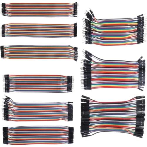40Pcs Cables M-F/M-M/F-F Jumper Breadboard Wire Colorful GPIO Ribbon for DIY Kit
