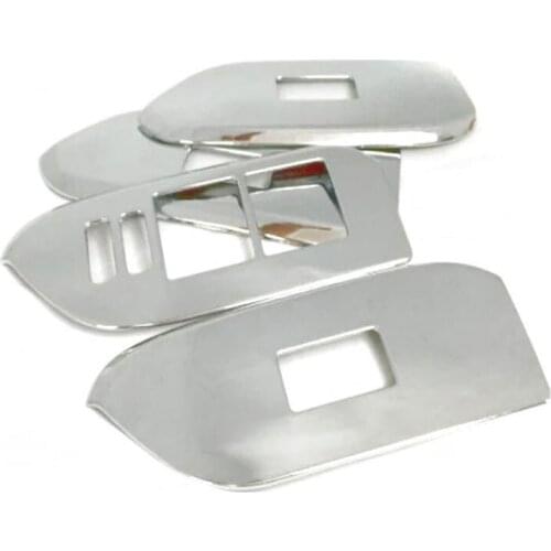 Accessories For Toyota Land Cruiser Prado Fj150 2014 2016 Chrome Panel Abs Window Rises Cover Glass Switch Sequins Car Styling