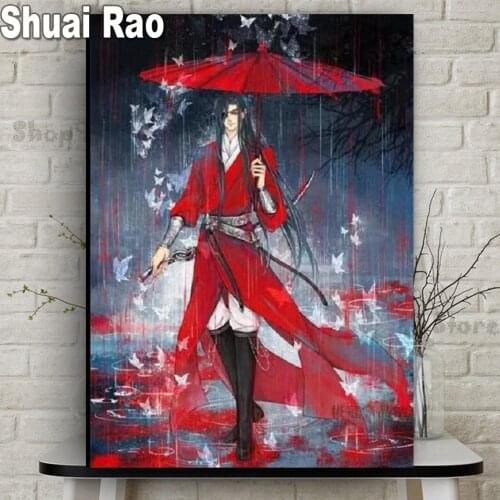 Diamond Painting Tian guan ci fu ,rhinestone Crystal diamond art paintings,Full square Round Drill Mosaic mazayka Pattern