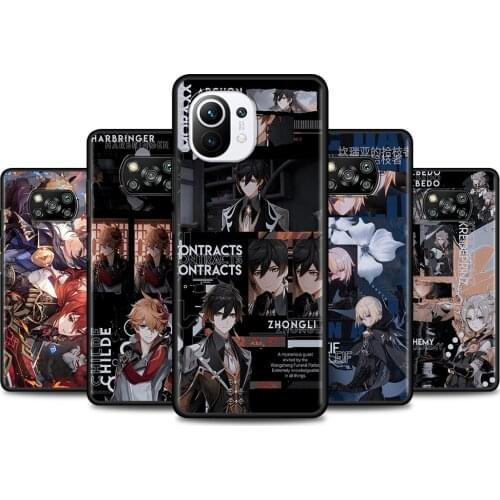 Genshin Impact Game Cover For Poco X3 M3 Pro NFC F1 Capa for Mi Note 10 Lite para for Mi CC9 Pro CC9E A3 A2 Coque